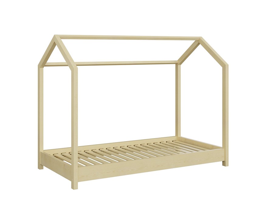 Lit cabane SOFIA bois chambre enfant moderne KAMAZZA