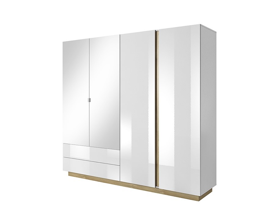 Armoire BRYCE 4 portes chambre tendance KAMAZZA