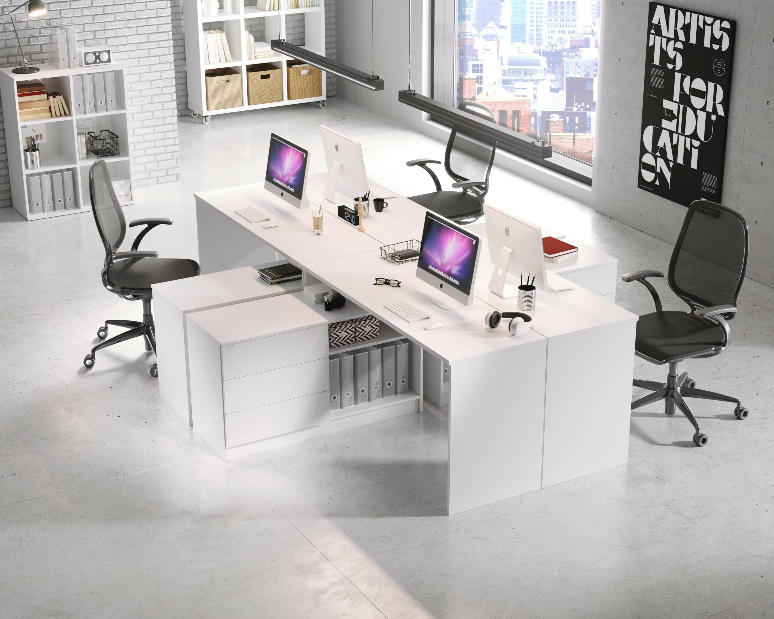 Bureau TIBI fonctionnel pour ses nombreux rangements KAMAZZA-min2