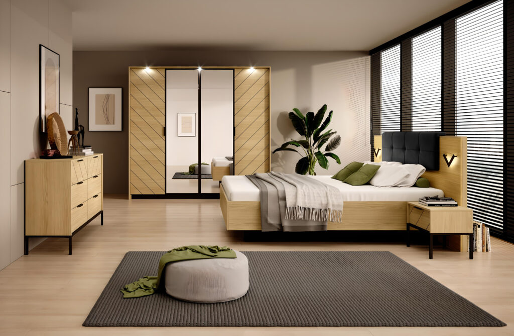 Chambre complète VINI ultra tendance et fonctionnelle