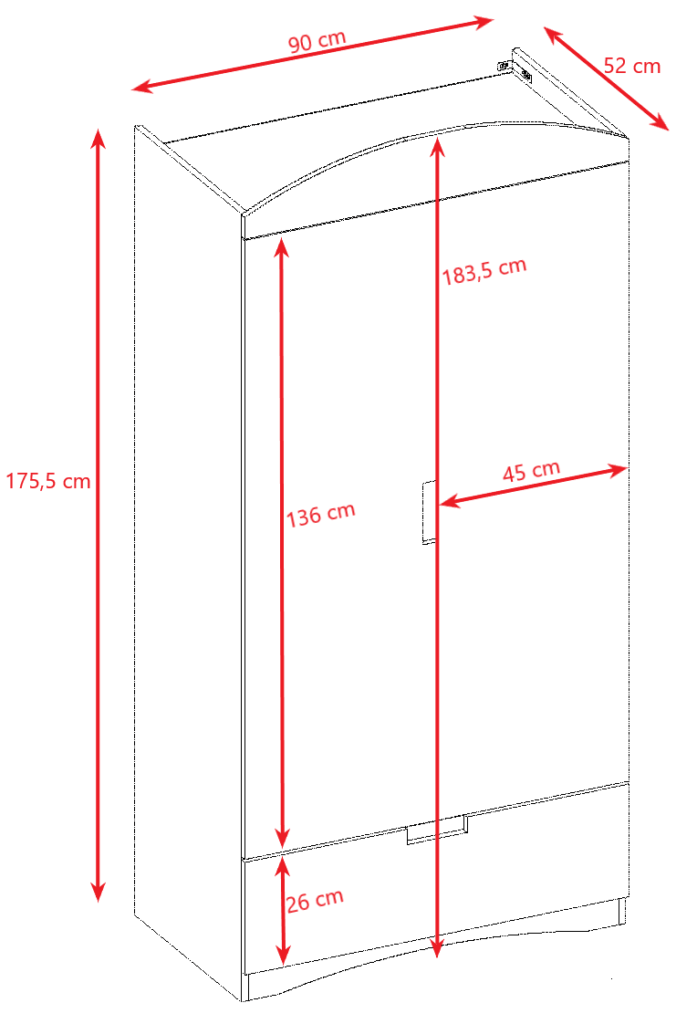 Croquis armoire EMMA KAMAZZA