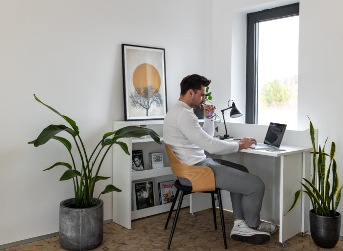 Transformez Votre Espace : Le Bureau Mural ENJOY 115 cm - Là où le Style Rencontre la Fonctionnalité