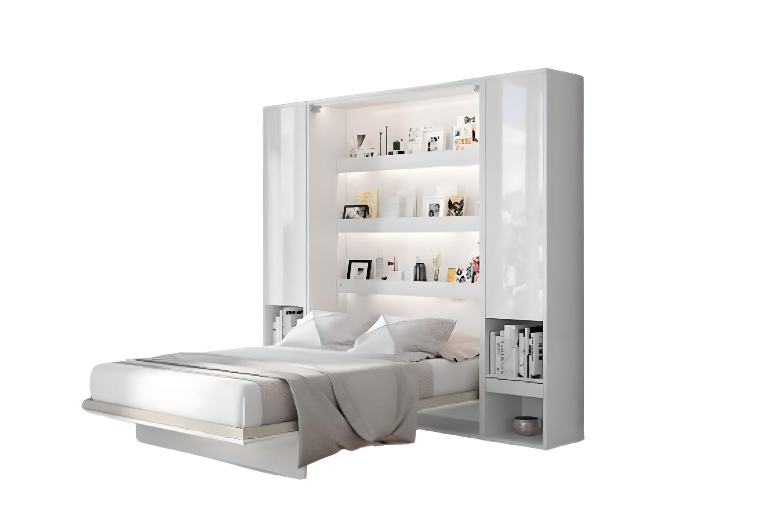 Lit escamotable SMART avec rangements KAMAZZA; Chambre gain de place