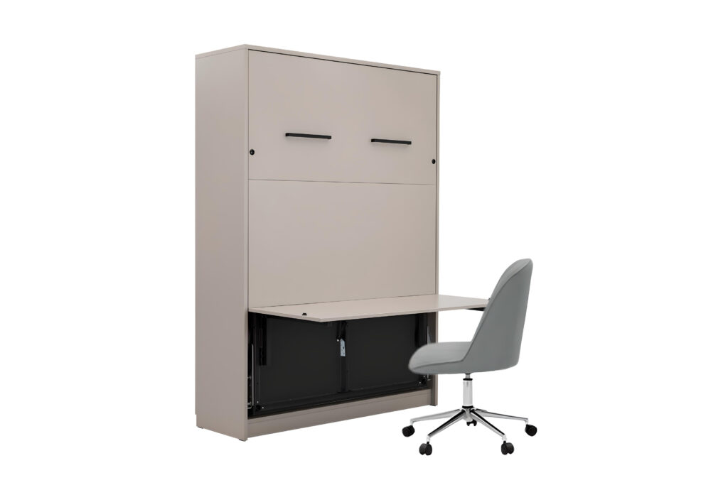 Lit bureau escamotable, lit escamotable bureau intégré; lit escamotable avec bureau intégré - LOLITA