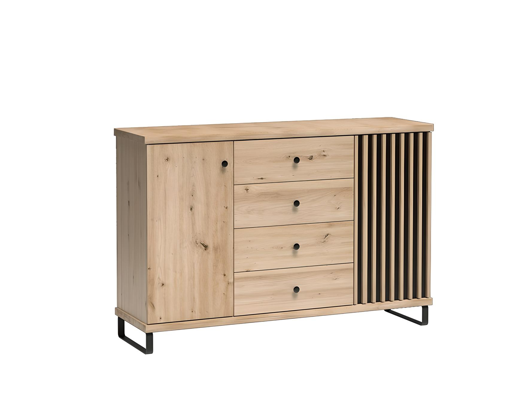 Buffet ZEBRA 145 cm Pieds métal