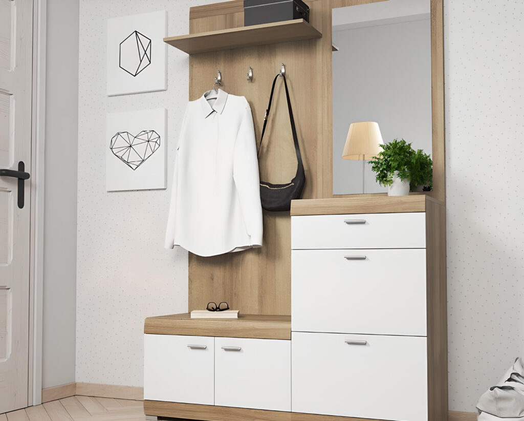 Meuble d’entrée vestiaire MAYA : un design élégant et intemporel