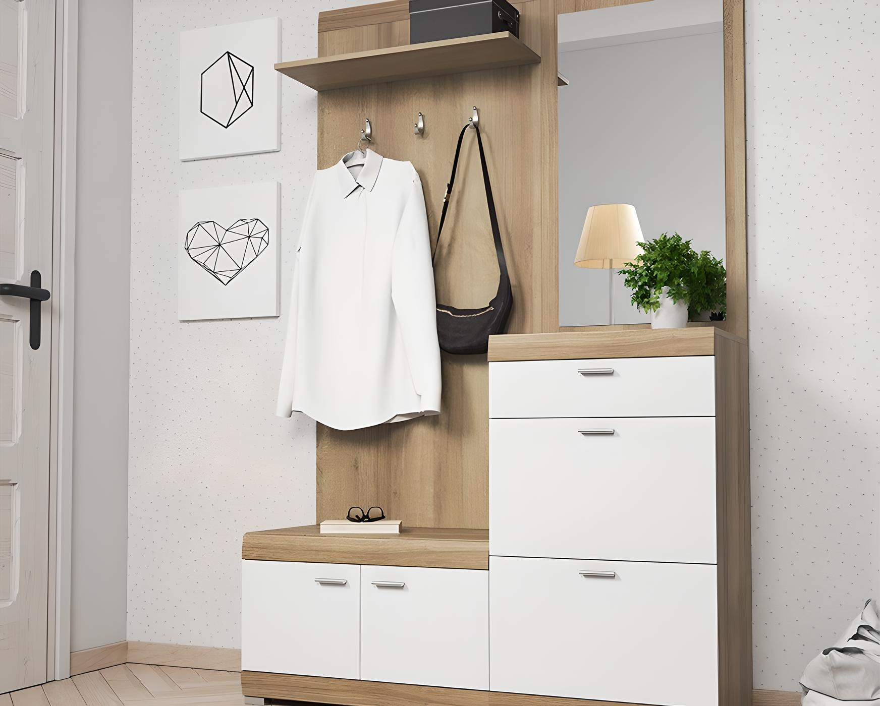 Meuble d’entrée vestiaire MAYA : un design élégant et intemporel