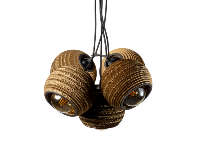 suspension luminaire en bois - Kamazza