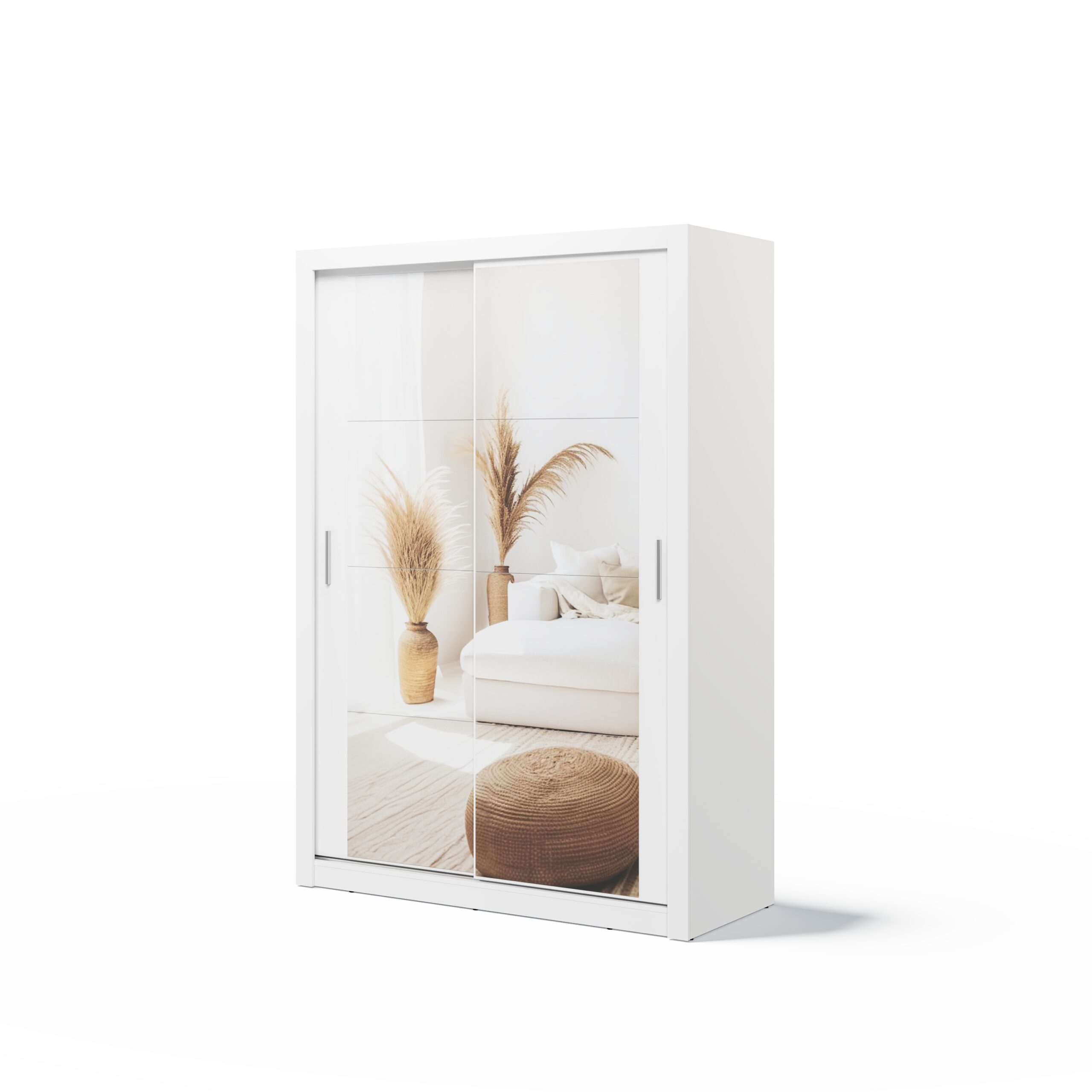 Armoire 2 portes avec miroir KAMAZZA