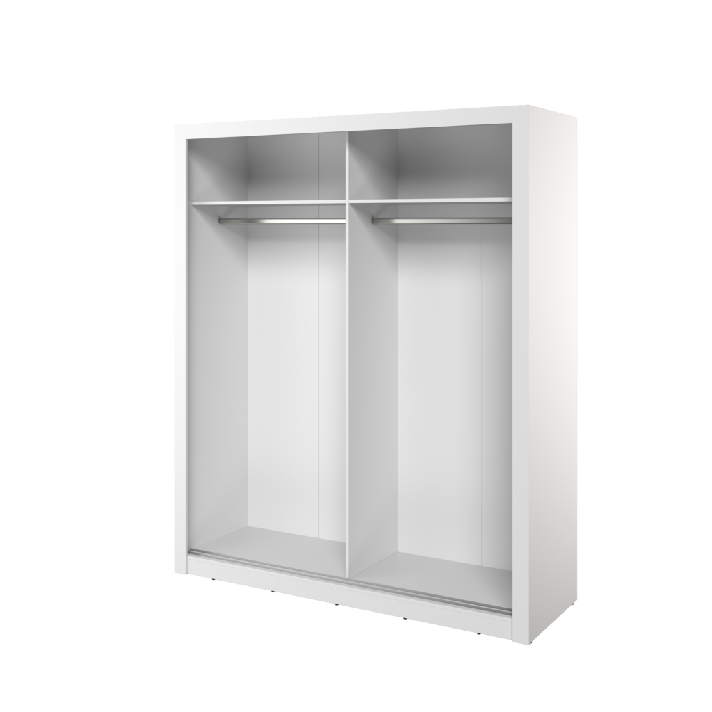Armoire 2 portes avec miroir KAMAZZA