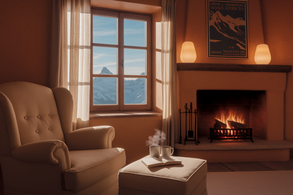 un petit appartement de montagne cosy et bien rangé