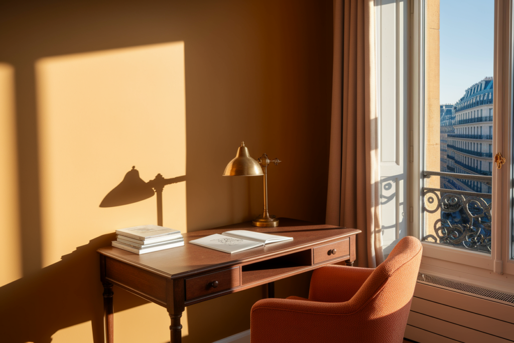 un appartement bien rangé avec de la décoration étudiante