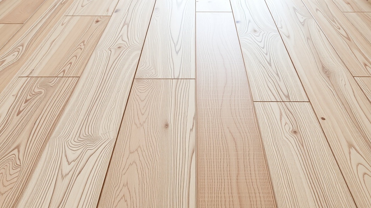 un tapis coloré sur un parquet en bois clair