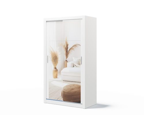 Armoire 2 portes avec miroir KAMAZZA