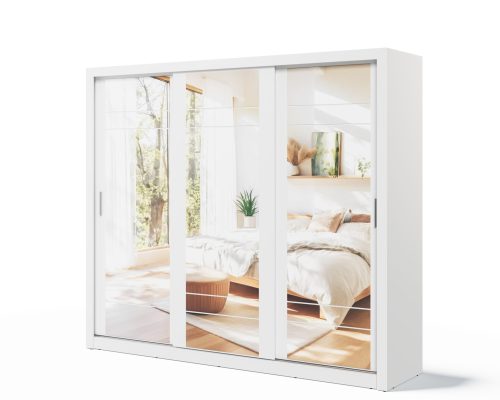 Armoire 3 portes avec miroir KAMAZZA